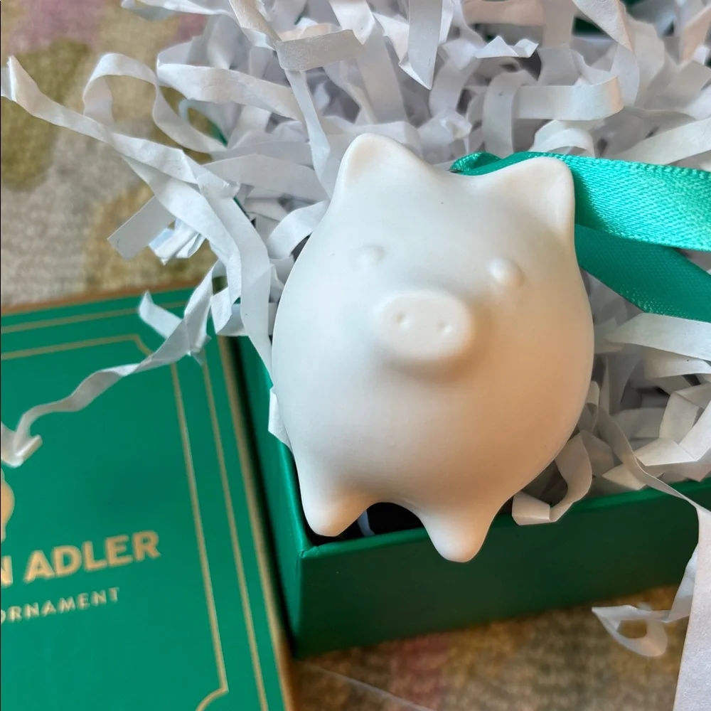 Jonathan Adler Porcelain Ornament PIGGY NWT in box